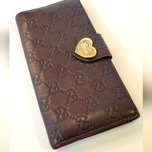 Gucci GG Web Monogram Leather Wallet